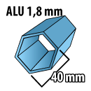 40mm alu frame